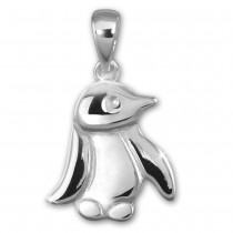 Teenie-Weenie Kettenanhänger Pinguin für Kinder 925er Silber SDH418J