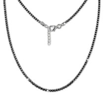 SilberDream Collier Kette Kugeln geschwärzt 925 Silber Damen 44cm-47cm SDK11045K