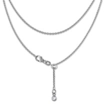 SilberDream Collier Kette Zirkonia 925er Sterling Silber Damen 45cm SDK22545J