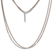 SilberDream Collier Venezia Kette rose vergoldet 925 Silber Damen 43cm SDK26543T