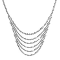 SilberDream Kugelcollier 925er Silber Halskette 42cm - 47cm Kette SDK27042J