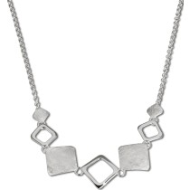 SilberDream Collier Karo 925 Sterling Silber 45cm Kette SDK409