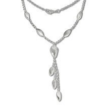 SilberDream Collier Kette Tropfen 925 Silber 44,5cm Halskette SDK414