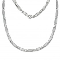 SilberDream Collier Kette Muster 925er Silber 45cm Damen Halskette SDK437J
