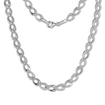 SilberDream Collier Kette Herzform 925er Silber 45cm Damen Kette SDK446J