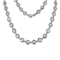 SilberDream Collier Circle Zirkonia weiß 925er Silber 45cm Halskette SDK450W