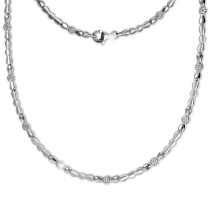 SilberDream Collier Design Zirkonia weiß 925er Silber 45cm Kette SDK4806W