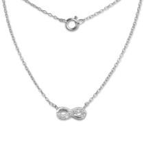 SilberDream Kette Unendlich 925er Sterling Silber 45cm Halskette SDK8010J