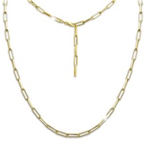 SilberDream Kette Laguna 925 Sterling Silber vergoldet Damen 48cm SDKK0018Y