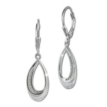 SilberDream Ohrhänger Träne Zirkonia weiß 925 Sterling Silber Damen SDO4371W