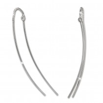 SilberDream Ohrringe Durchzieher mit Kettchen 925er Silber SDO561