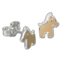 Kinder Ohrring Pferdchen Silber Ohrstecker Kinderschmuck TW SDO606N