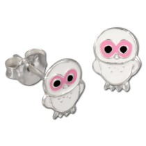 Kinder Ohrring Käuzchen Silber Ohrstecker Kinderschmuck TW SDO8100W