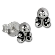 Teenie-Weenie Ohrstecker Krake 925 Sterling Silber Kinder Damen Ohrring SDO8216J