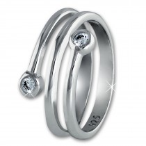 SilberDream Ring Dream Zirkonia weiß Gr.58 Sterling 925er Silber SDR406W58
