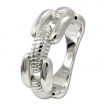 SilberDream Ring Bandring massiv Gr.56 Silberring aus 925er Silber SDR415J56