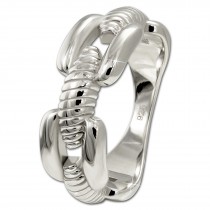 SilberDream Ring Bandring massiv Gr.62 Silberring aus 925er Silber SDR415J62
