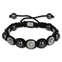 Shamballa Armband original Sterlinx mit 5 Edelstahl Kugel-Fassungen SHA51