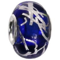 IMPPAC Glas 925 Bead Spacer Blau European Beads SMB8099