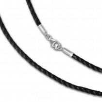 IMPPAC Textil Armband 925 schwarz für European Beads SML8119