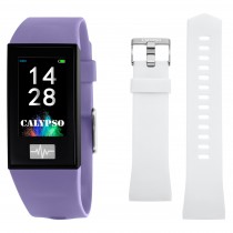 Calypso Fitness Tracker Smartime K8500-2 Smartwatch lila, weiß TCK8500-2