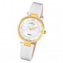 Candino Damen Armband-Uhr Lady Elegance C4670/1 Quarzuhr Leder weiß UC4670/1