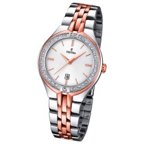 FESTINA Damenuhr Mademoiselle Analog Quarz Edelstahl silber-rosegold UF16868/2