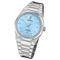 Festina Herrenuhr Swiss Made Armbanduhr Edelstahl silber UF20051/3