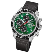 Festina Herrenuhr Swiss Made Armbanduhr Leder schwarz UF20056/2