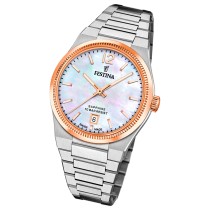 Festina Damenuhr Swiss Made Armbanduhr Edelstahl silber UF20066/1