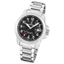Festina Herrenuhr Swiss Made Armbanduhr Edelstahl Leder Textil schwarz UF20081/4