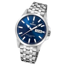 Festina Herren Armbanduhr Klassik F20357/3 Quarz Edelstahl silber UF20357/3