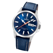 Festina Herren Armbanduhr Klassik F20358/3 Quarz Leder blau UF20358/3