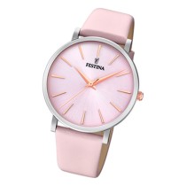 Festina Damen Armbanduhr Boyfriend F20371/2 Quarz Leder rose UF20371/2