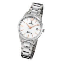 Festina Damen Armbanduhr Klassik F20509/2 Analog Edelstahl silber UF20509/2