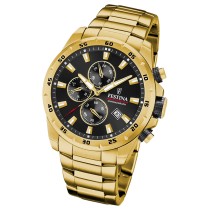 Festina Herrenuhr Chronograph Sport F20541/4 Armbanduhr Edelstahl gold UF20541/4