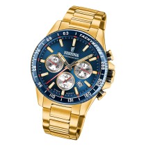 Festina Herrenuhr Edelstahl gold Timeless Chronograph Armbanduhr UF20634/2