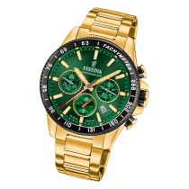 Festina Herrenuhr Edelstahl gold Timeless Chronograph Armbanduhr UF20634/4