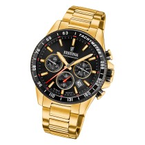 Festina Herrenuhr Edelstahl gold Timeless Chronograph Armbanduhr UF20634/5