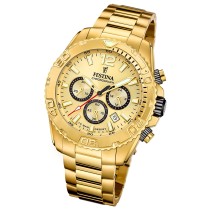 Festina Herrenuhr Timeless Chronograph Armbanduhr Edelstahl gold UF20684/1