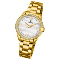Festina Damenuhr Boyfriend Armbanduhr Edelstahl gold UF20685/1