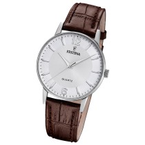 Festina Herrenuhr Klassik Armbanduhr Leder braun UF20690/2