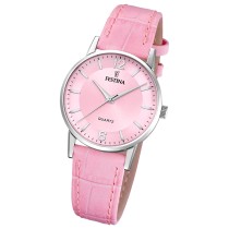 Festina Herrenuhr Klassik Armbanduhr Leder rosa UF20691/3