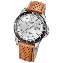 Festina Herrenuhr Titanium Armbanduhr Leder braun UF20699/1