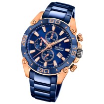 Festina Herrenuhr Chrono Bike Armbanduhr Edelstahl blau UF20711/1
