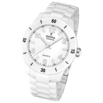 Festina Damenuhr Keramik Armbanduhr Keramik weiß UF20720/1