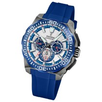 Festina Herrenuhr Chrono Bike Armbanduhr Kautschuk blau UF20725/4