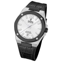 Festina Herrenuhr Automatik Armbanduhr Leder schwarz UF22005/1
