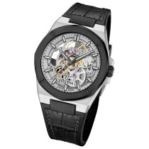 Festina Herrenuhr Automatik Armbanduhr Leder schwarz UF22009/1