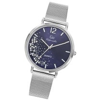 Girl Only GO Damen Armbanduhr Mademoiselle Quarz-Uhr Edelstahl silber UGO695353